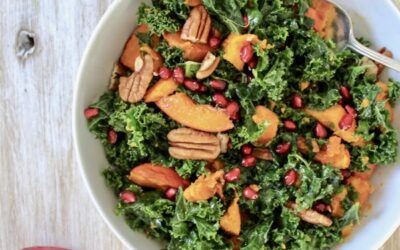 Roast Pumpkin and Kale Salad